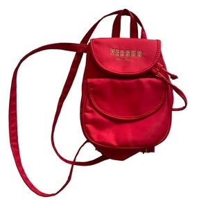 Gianni Versace red mini  nylon backpack